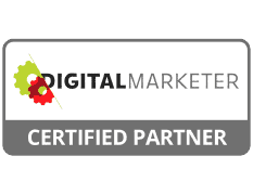 Digital Marketer Certified Partner logo.